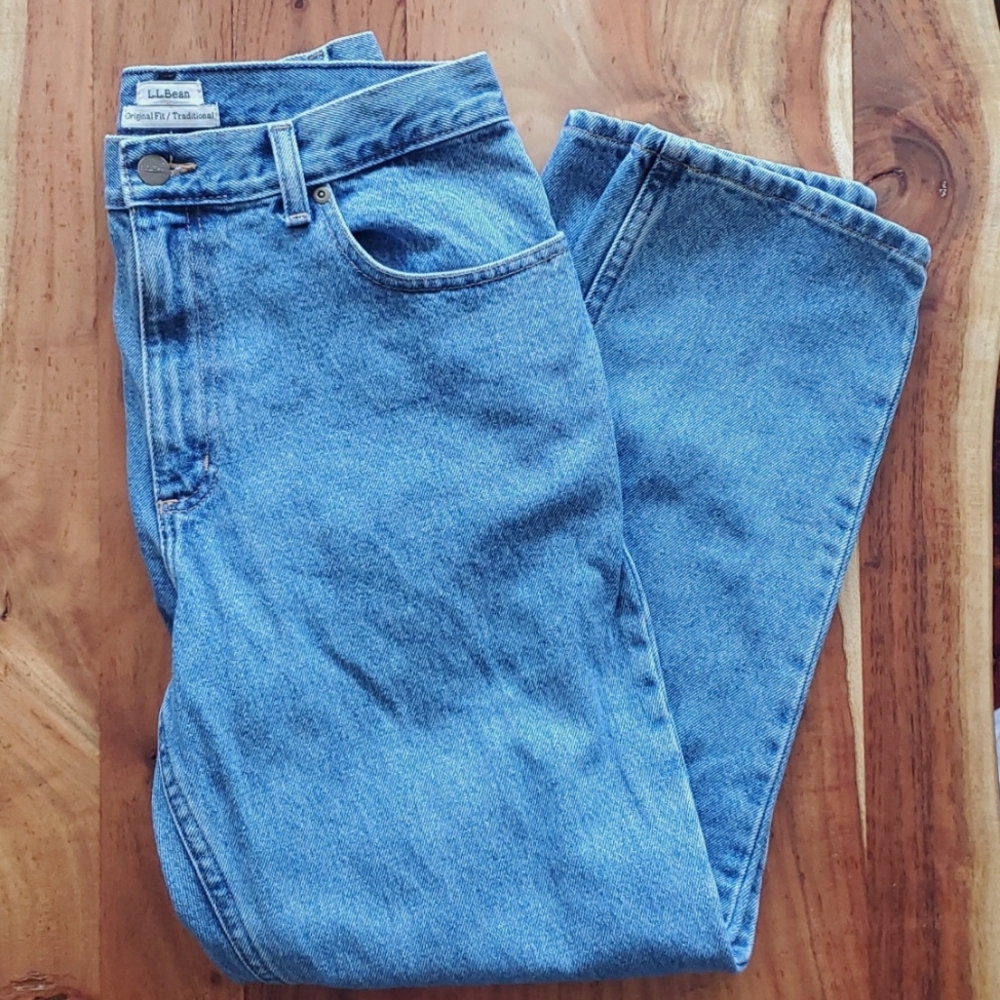 L.L. Bean Vtg 90s Style Straight Leg Mom Jeans